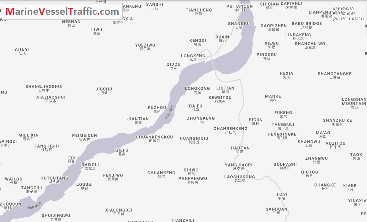 Live Marine Traffic, Density Map and Current Position of ships in HAN RIVER